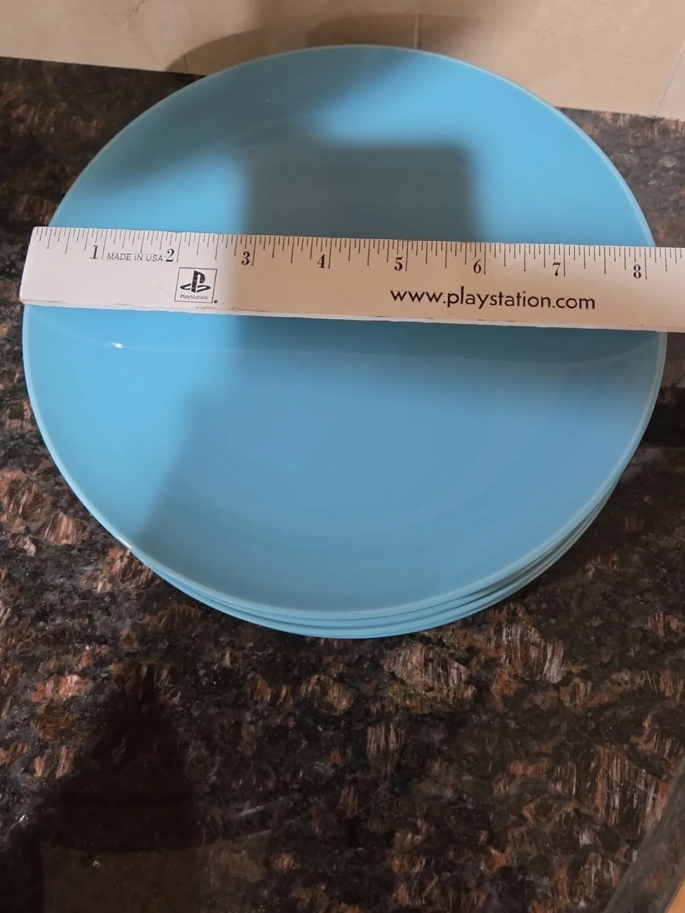 IKEA Light Blue Ceramic Dinner Plates - Set of 5